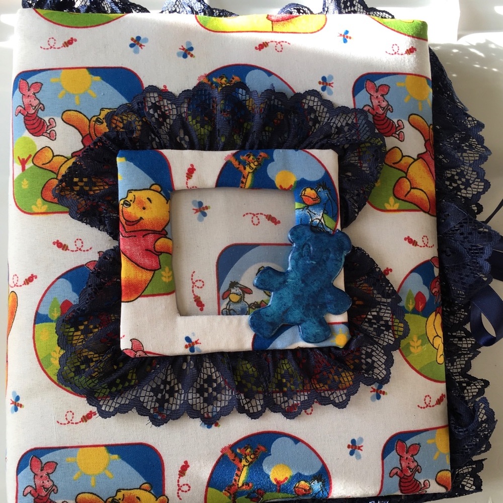 Pooh Bear Fabric Covered Photo Album